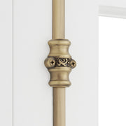 Signature Hardware Helmina Brass Cremone Bolt, Solid Brass, Brushed Nickel, 108 Inch