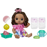 Baby Alive F7357 Fruity Sips Doll Toy for Kids 3 and Up, Brown Hair