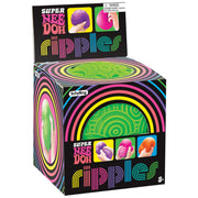 Schylling Ripples Super NeeDoh Stress Relief Toy, 4.25-Inch Dough-Filled Sensory Ball, Assorted Neon Colors, RSPND