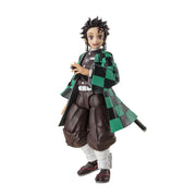 Bandai Spirits S.H.Figuarts Tanjiro Kamado Demon Slayer Action Figure, Highly Articulated, 5.5 in, PVC and ABS, Includes Sword and Scabbard BAS66475