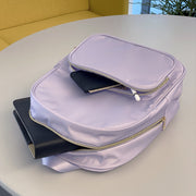 Hello Hobby Nylon Backpack, Customizable Small Travel Craft Storage Bag, Purple, 11x6x13 in, HH-BP-GR