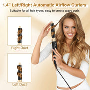 Taotique 8 in 1 Blow Dryer Brush Set, Detachable Hair Styling Tool with 3 Heat Settings, Multi-Attachment Hot Air Brush for Curling, Drying, Volumizing, Smoothing, Gold