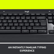 Logitech Advanced Combo Wireless Keyboard and Mouse (Black)