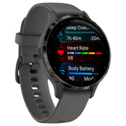 Garmin 010-02785-00 Venu 3S GPS Smartwatch - Slate/Pebble Gray