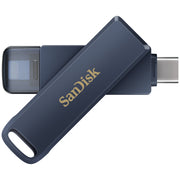 SanDisk SDIXD0N-128G-AW6ME Phone Drive, 128GB USB Flash Drive with Lightning and USB Type-C, Metallic Sky