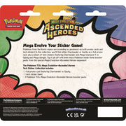 Pokemon Mega Evolution Ascended Heroes Tech Sticker Collection with Foil Promo Card, Tech Sticker Sheet, and 3 Booster Packs