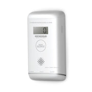 Universal Security Instruments Plug-In Carbon Monoxide Alarm with Battery Backup, Clear LCD Display, Audible Alarm, Tricolor Indicator, White, USI/CO/PLUG
