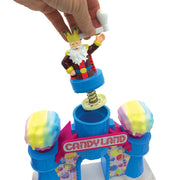 Big Time Toys Candy Land Snow Cone Maker, Kid-Powered Hand Crank, Pink Multi-Color, Includes Blue Raspberry Flavor Packet, 12 in, 1.2 lb, 93115