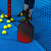 Reebok 7 Piece Pickleball Equipment Set for 2 Players, Fiberglass Paddles with Honeycomb Core, 4 Pickle Balls, Carry Bag, Red, RPKDB213-RED-T30-12
