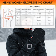 Lobmouse Heated Gloves for Men Women,158 Degree F Heating Electric Rechargeable Winter Mittens, L