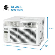 BLACK & DECKER BD145WT6 14500 BTU Window Air Conditioner Unit with Remote Control for up to 700 Sq. Ft.