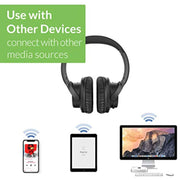 Avantree BTHT-5150-BLK Ensemble Bluetooth 5.0 Wireless Headphones w/ Bluetooth Transmitter & Charging Dock 2 in 1