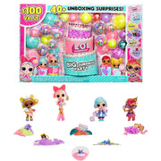 LOL Surprise 510987 Big Surprise Party with 4 Collectible Dolls, 40+ Surprises, 100 Value, 6 Unboxing Experiences, Fashions, Sand, Gel Crush, Shell Smash, Fluff, Party Confetti, Crunch Beads, Gift for Girls