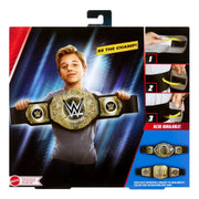 WWE Championship Title, World Heavyweight Role-Play & Costume, Leather-Like Belt, Adjustable 3+ Feet, Model HYF18
