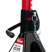 Hyper Tough T42001C 2 Ton Steel Jack Stands Pair Black 10-9/16 to 16-7/16 in Lifting Range