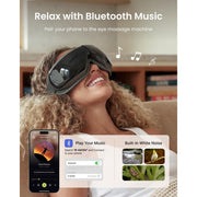 RENPHO Eyeris 3 Eye Massager with Heat and Cooling, Voice Control, Bluetooth Music - Adjustable Headband