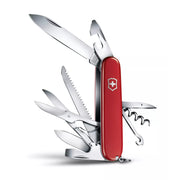 Victorinox 1.3713.B1-X3 Huntsman Swiss Army Knife, 15 Function Pocket Knife with Large Blade, Wood Saw, Scissors, Red, Swiss Made