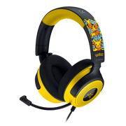Razer Kraken V4 X Wired Over-Ear Gaming Headset Pokmon Edition, 7.1 Surround Sound, TriForce 40mm Drivers, Retractable Cardioid Mic, Hybrid Memory Foam Cushions, USB Type C & A
