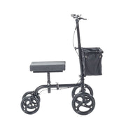 Equate EQKW501 Folding Knee Walker Alternative to Crutches, 10in Front Wheels, 350lb Weight Capacity