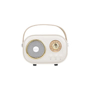 Aiwa AI6028 Retro Wireless Karaoke Speaker, Bluetooth, 5W Sound, Two Wireless Mics with Six Voice Modes, Beige