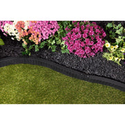 INTERNATIONAL MULCH COMPANY DCEGTE2SLRD8 Expert Gardener Recycled Rubber Garden Border Landscape Edging, Black, 2 x 3 in, 8 Pack