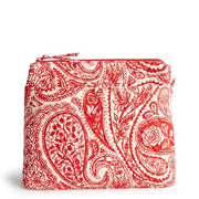 Vera Bradley Premium Cotton Original Hipster Crossbody Bag, Paisley Key, Red, One Size, Adjustable Strap, 50255-20574
