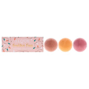 I Love Cosmetics Festive Fun Bath Fizzer, 5.3 oz, Pack of 3, Vegan, Skin-Nourishing Cocoa Butter and Glycerin, Multicolor