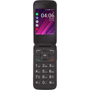 TCL TVALT408DCP Total Verizon Flip 2 1.44'' 8GB Storage1GB RAM 4G LTEPrepaid Feature Phone (Locked), Black