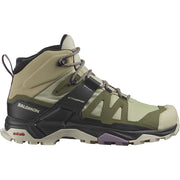 Salomon X Ultra 4 Mid Gore-Tex Hiking Boots for Women, Alfalfa, Size 11M, L47455000