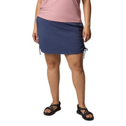 Columbia Womens All Seasons Ruched Skort with Omni-Shade UPF 50 and Omni-Shield Repellency, Nocturnal, Large, 2114801466L