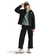 The North Face Women's Classic Down Hooded Jacket, 700 Fill Recycled Down, Water-Repellent, TNF Black, XL, NF0A8D3E