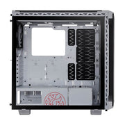 XPG BATTLECRUISIERWHCWW Battlecruiser Mid-Tower RGB Glass Panel PC Case - White with 4 ARGB Fans