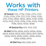 HP 67 Black Original Ink Cartridge, Laser-Quality Black Text, Approx 120 Pages, Compatible with HP ENVY and DeskJet Printers