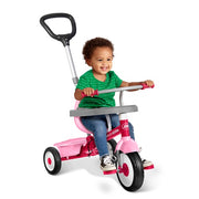 Radio Flyer 456PZ 3-in-1 Stroll 'n Trike, 3 Stages Grows with Child, Pink