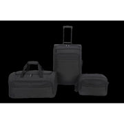 Protege PG-2024-3PCBLK 3-Piece Softside Luggage Set, Black