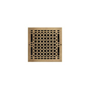 Signature Hardware SH551138AB Brass Wall Pre-Drilled Register w/Damper - 8