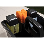 Blackstone Griddle Tool Caddy, Durable Thermoplastic Organizer with 7 Compartments and Paper Towel Holder, Matte Black, 5556
