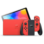 Nintendo Switch OLED Video Game Console, 7-Inch OLED Screen, 64 GB Storage, Wired LAN Port, Red Edition