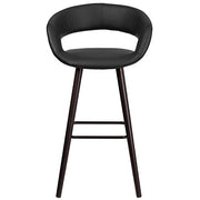 Flash Furniture 29.5 in. Black Cushioned Bar Stool-CH152560BKVY