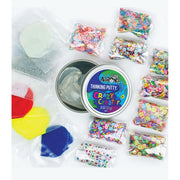 Crazy Aaron's Crazy Creator Thinking Putty Kit, Silicone Putty with Glow, Holographic, and Opal Effects, 5 Clear Tins with 9 Mix-Ins, Ages 3 and Up