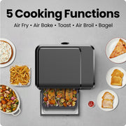 Chefman EasyAir Oven + Air Fryer Combo, 15 Quart Capacity, 5 Cooking Functions, Touch Control Panel, 450F Max Temperature, Ivory