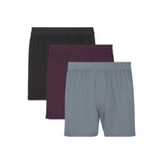 Hanes Men's SuperSoft Knit Boxers, Moisture-Wicking Breathable Viscose from Bamboo, Modern Fit, Elastic Waistband, 3-Pack OSSKX3