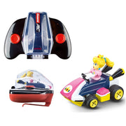 Carrera Mario Kart Mini RC Car, Peach, 1:50 Scale, 2.4GHz Radio Control, Rechargeable Battery, Remote Controller with Carrying Case