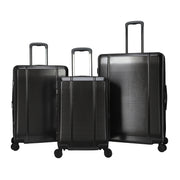 BTL 20-Inch Carry-On Expandable Hardside Upright Luggage, Black, 360-Degree Spinner Wheels, Telescopic Handle, Divider Pockets