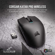 Corsair CH-931C011-NA Katar Pro Wireless, Lightweight FPS/MOBA Gaming Mouse, Black