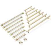 Signature Hardware Gilderoy Bar Cabinet Pull, 12-5/8 Inch Center to Center, Satin Nickel, Zinc, 14-1/4 Inch Length, 954047-O-1258