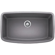 Blanco 441611 Valea Super Undermount Single Bowl Kitchen Sink, Large, Cinder