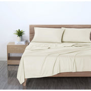 Mainstays MS8401321522-55 Basic Value Microfiber Bed Sheet Set, Fresh Ivory Queen, 4 Piece