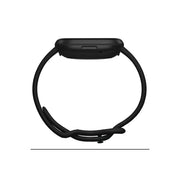 Fitbit FB512BKBKLBNDLS Sense Steel Black Large Health & Fitness Tracker Smartwatch