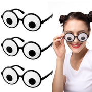 Joyin 21412-WM Halloween Glasses 3 Pcs Amusing Wiggly Eyes Funny Glasses for Adult Costume Party